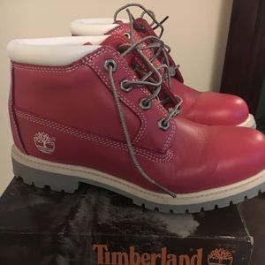 Hot Pink Timberland Chukka Boots